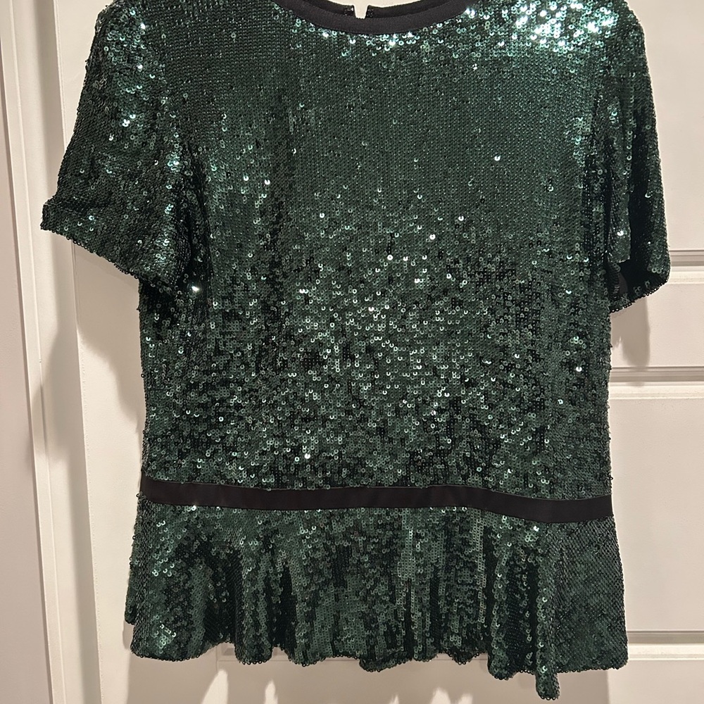 Green Sequin Top